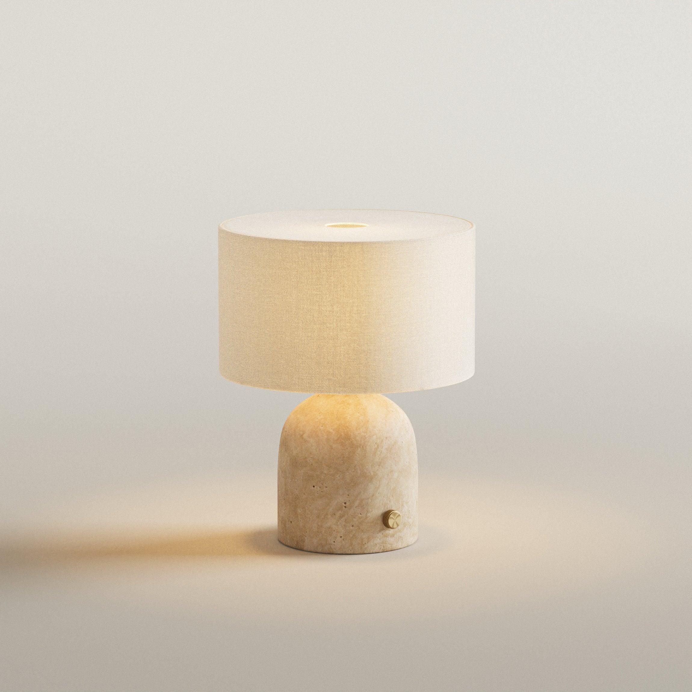 Nora Bordlampe | Travertine & Hør - Blossholm