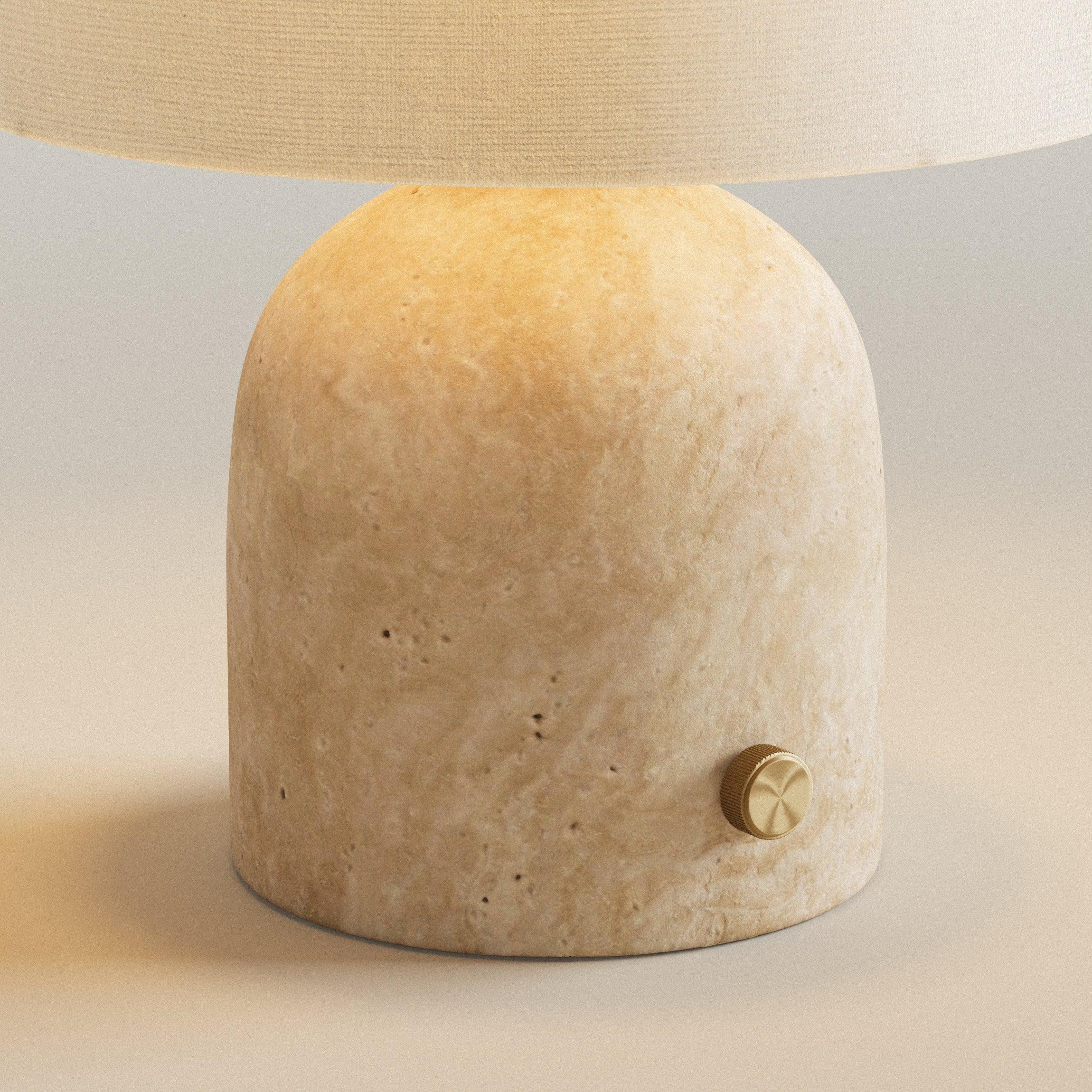 Nora Bordlampe | Travertine & Hør - Blossholm