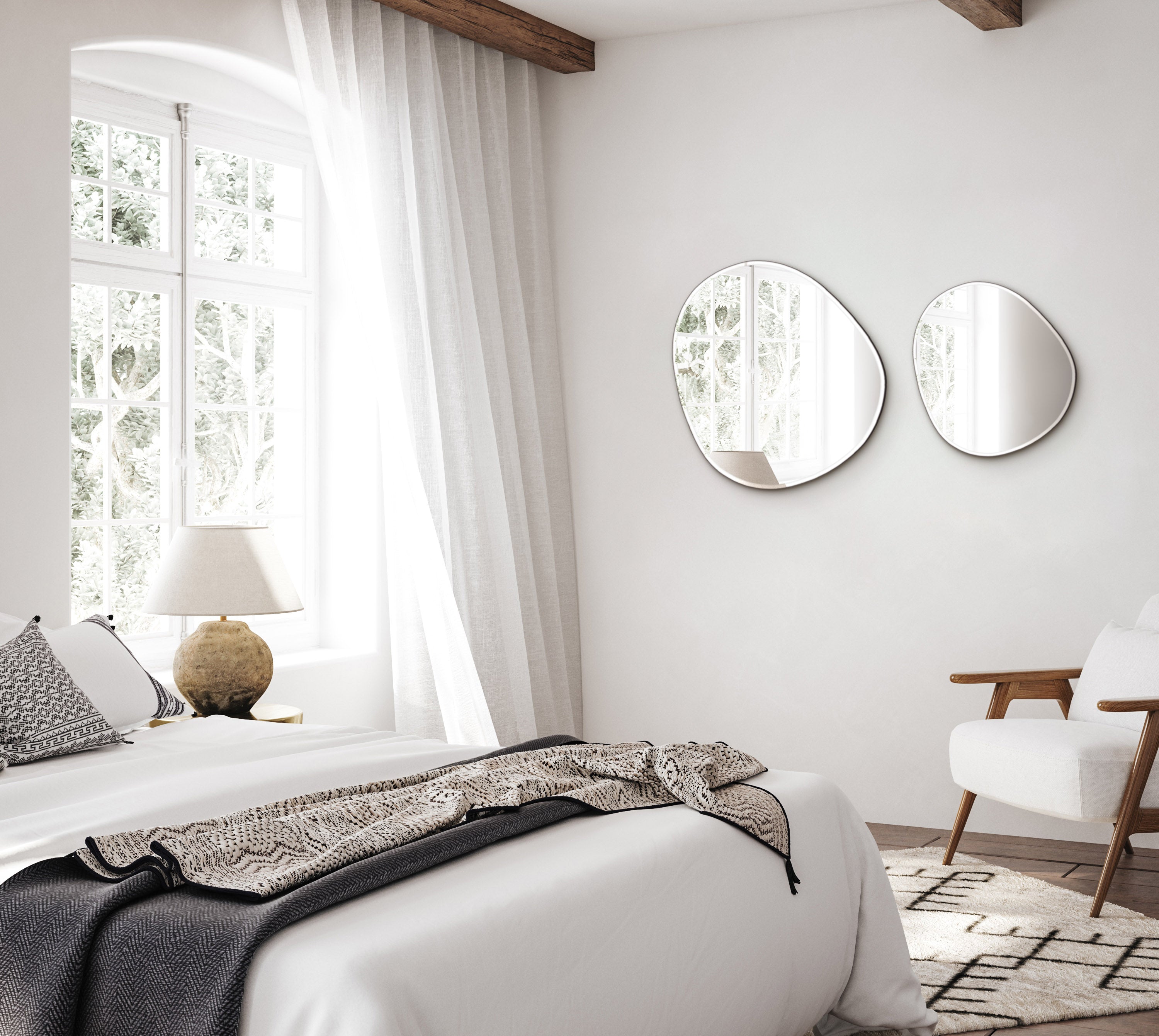 Plump Mirror Medium | 70 x 63 cm. - Blossholm