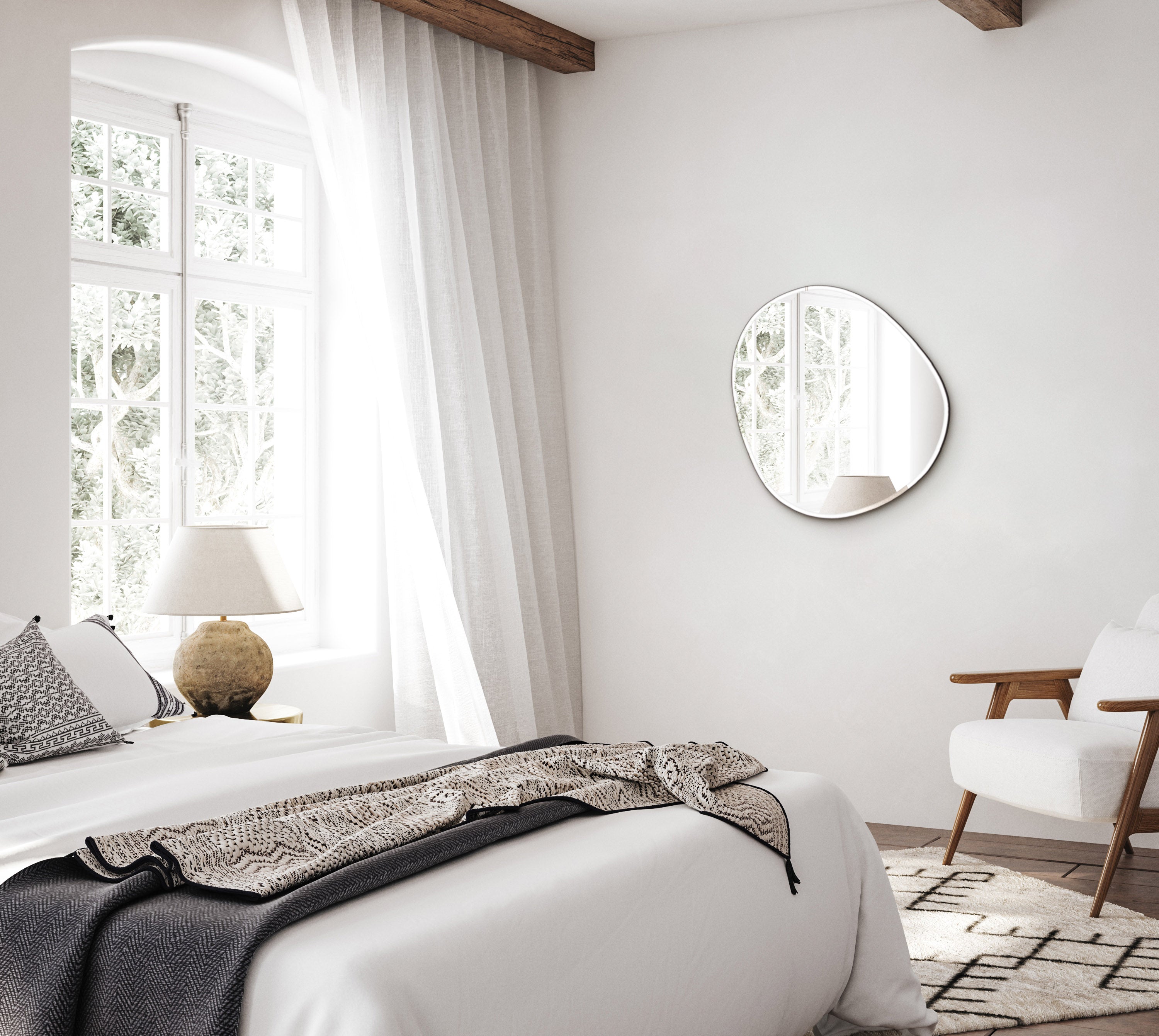 Plump Mirror Medium | 70 x 63 cm. - Blossholm