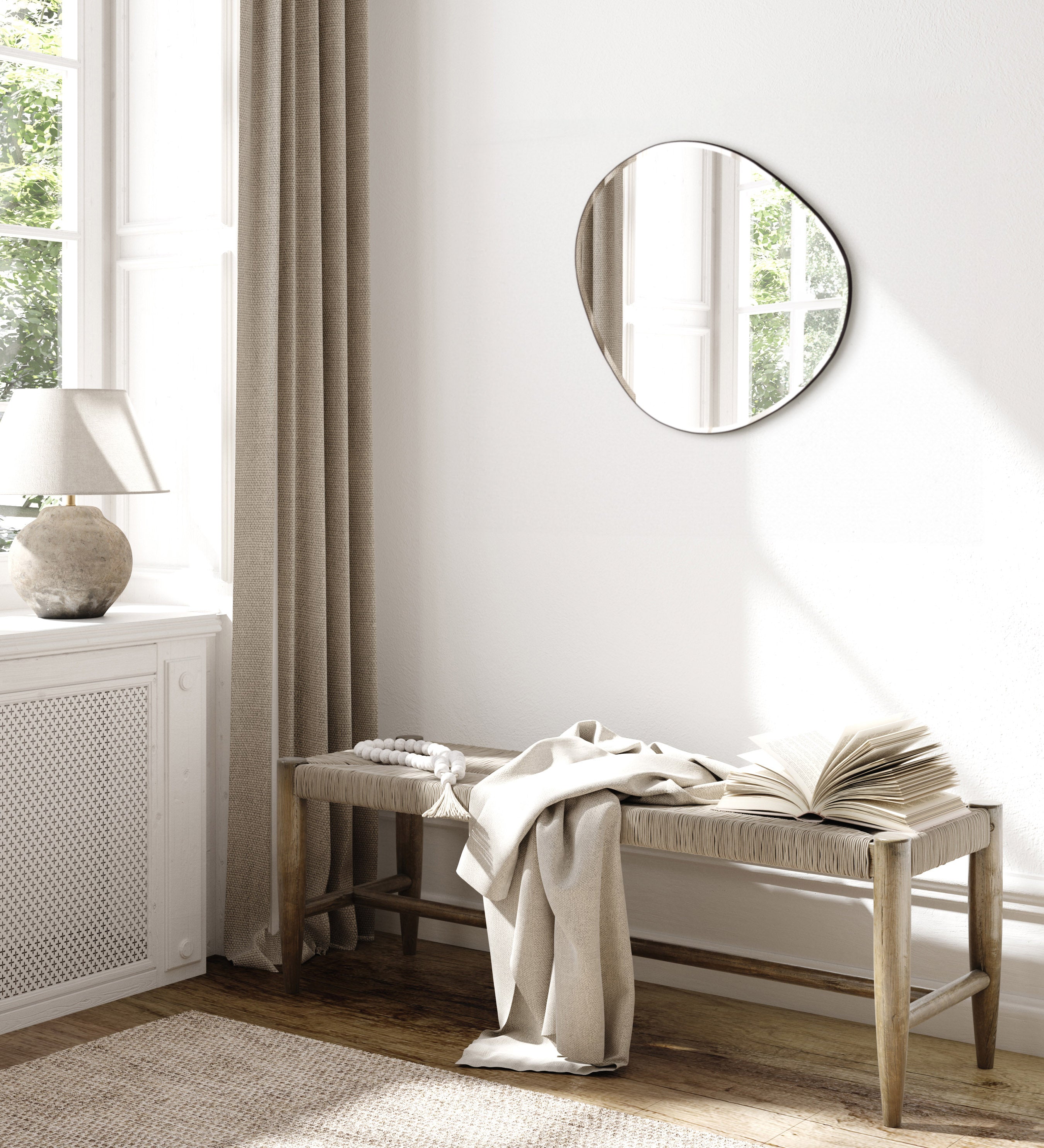 Plump Mirror Medium | 70 x 63 cm. - Blossholm