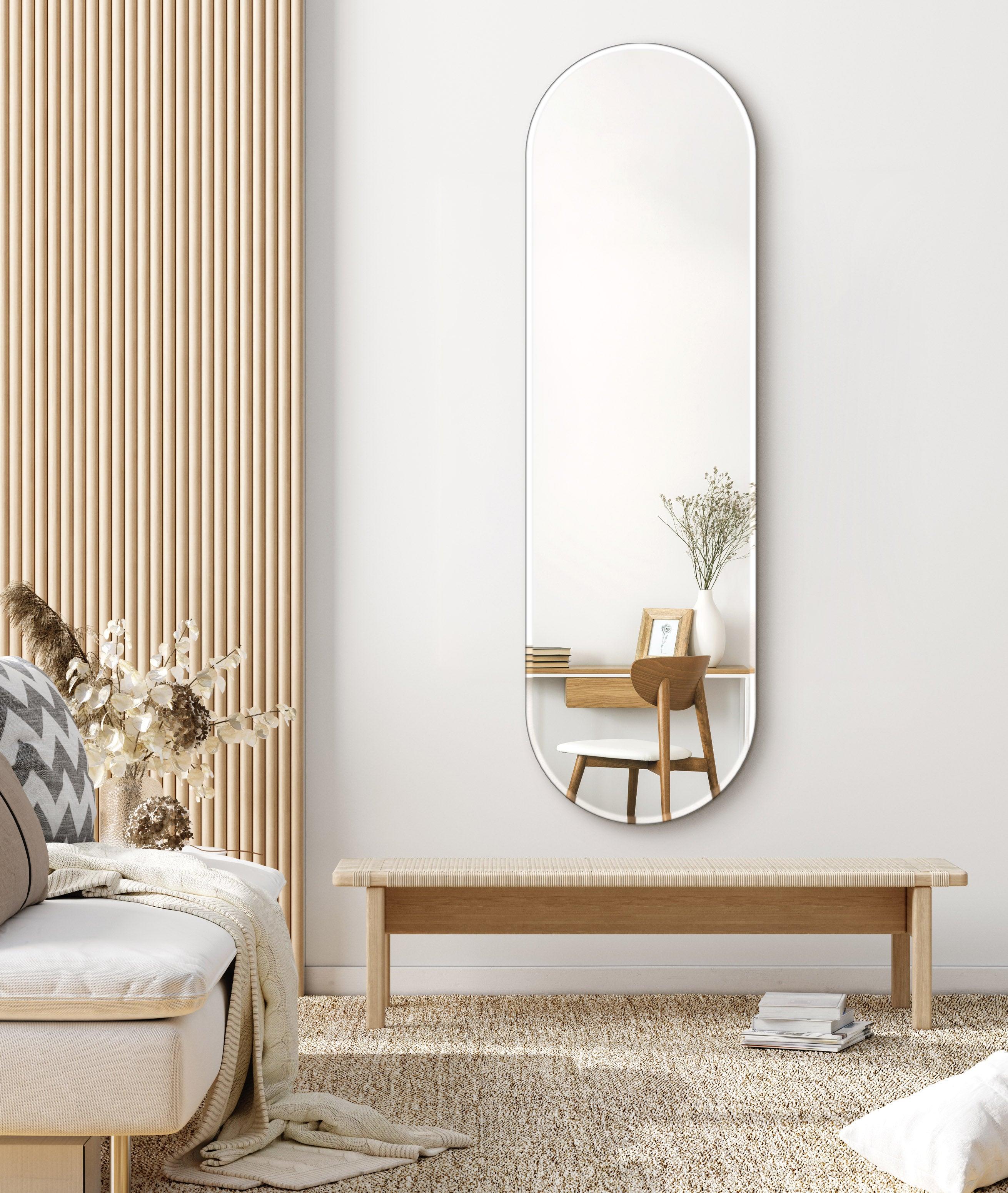 Flot afspejling i Oval mirror No. 3 | 150 x 50 cm