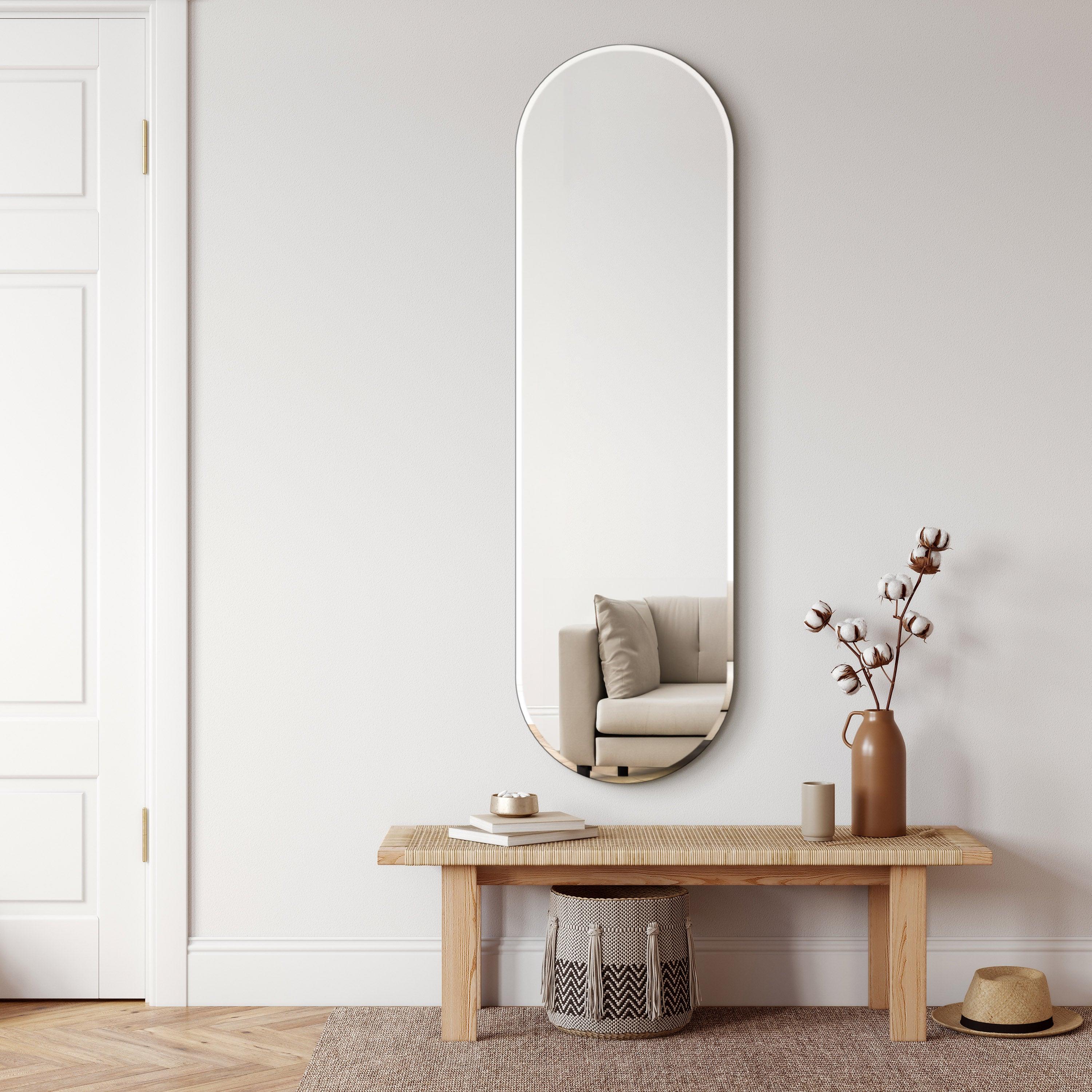 Brug nemt Oval mirror No. 3 i alle rum | 150 x 50 cm