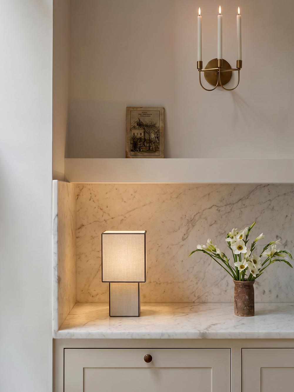 Forma Portable Lamp | Hør - Sorte Kanter