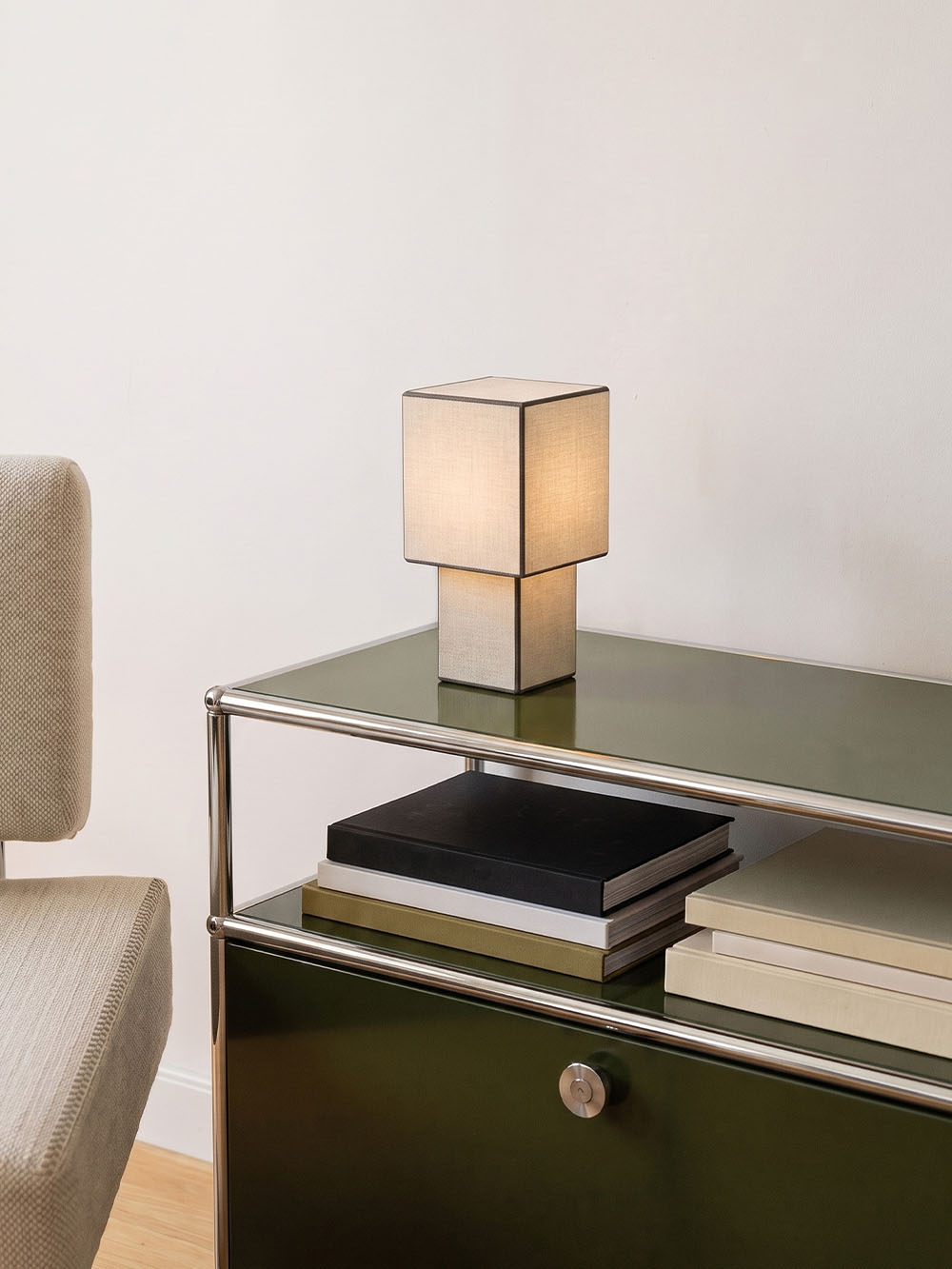 Forma Portable Lamp | Hør - Sorte Kanter