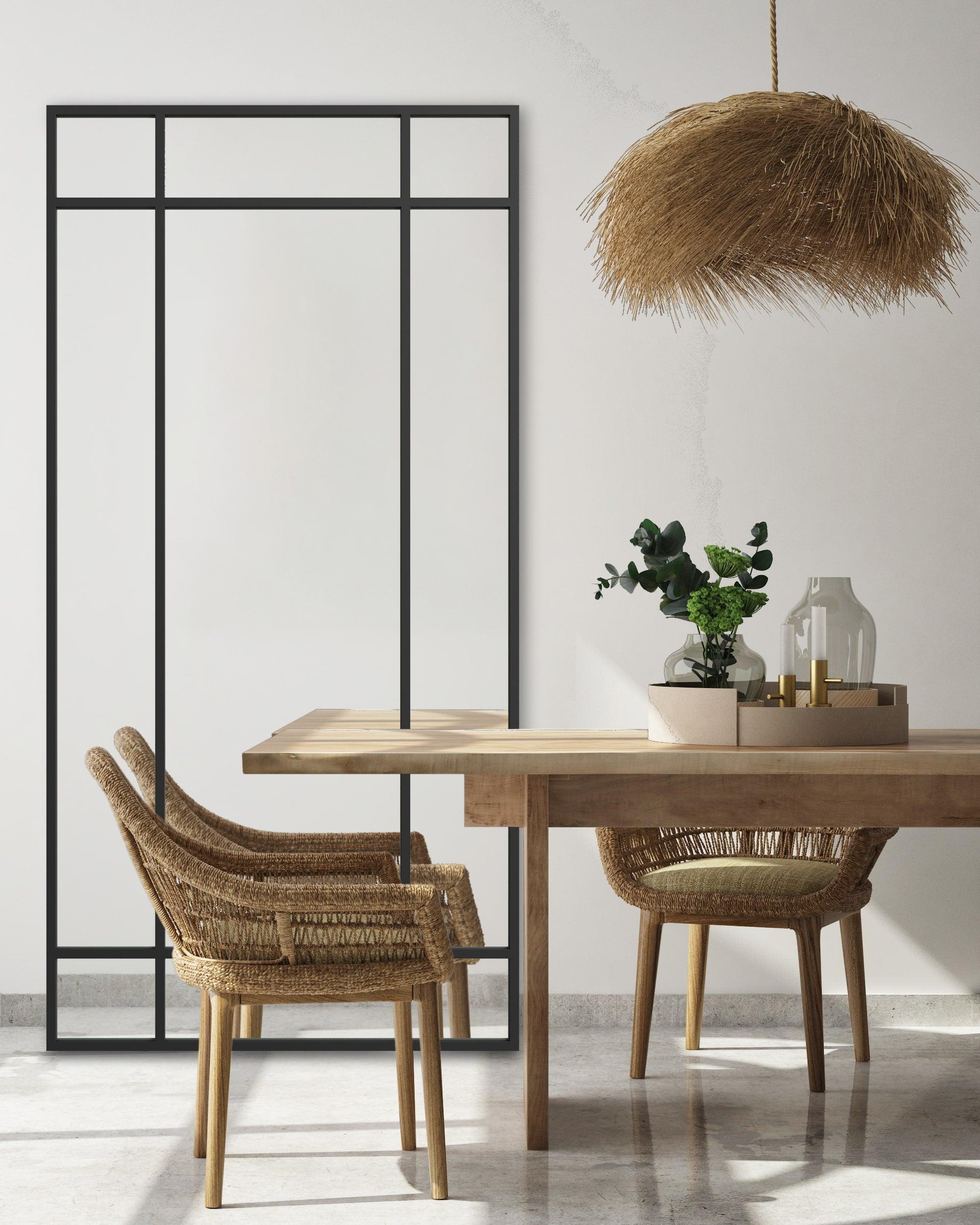 Brug f.eks. Industrial Mirror No. 1 i spisestuen | 180x90 cm