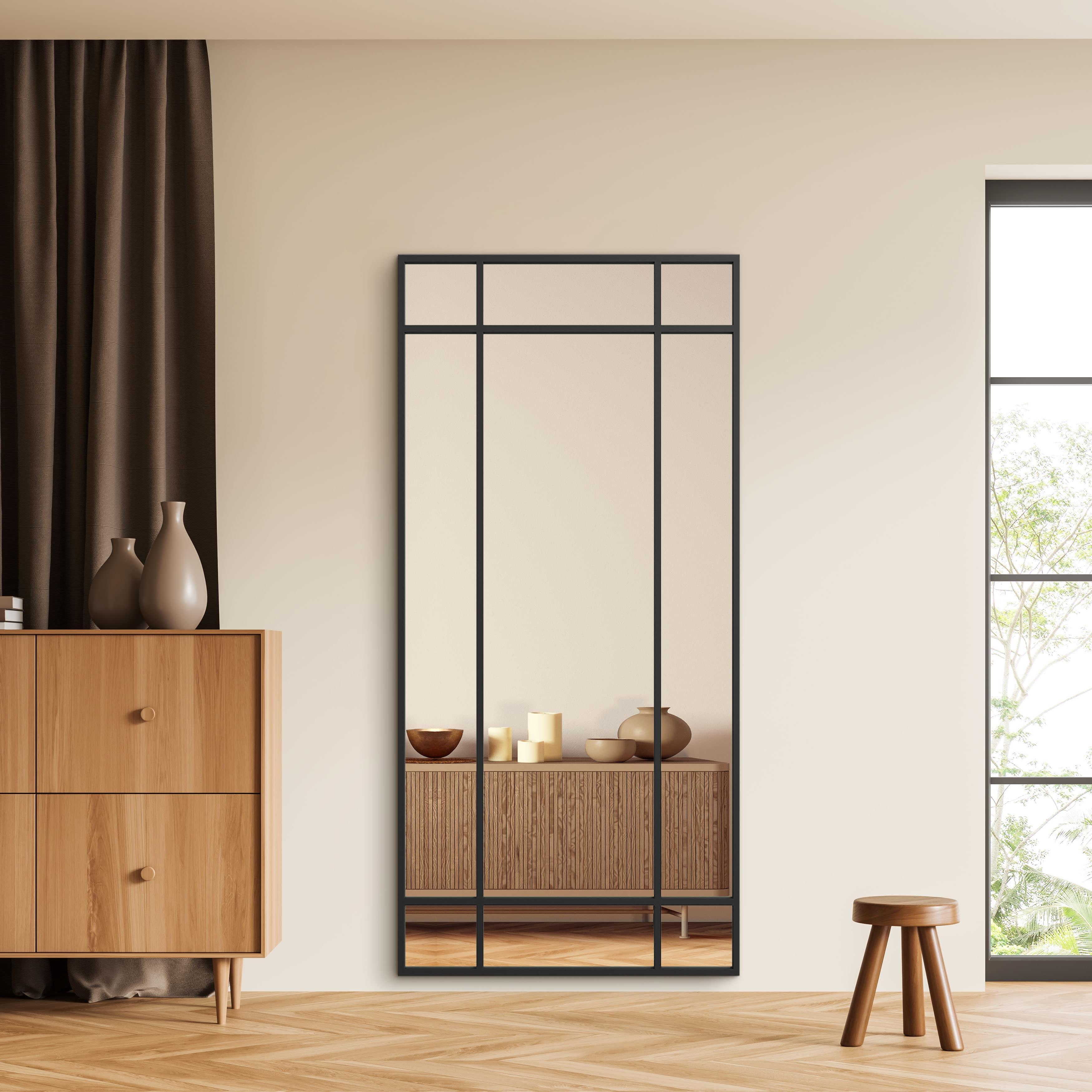 Industrial Mirror No. 1 | Spejl med ramme i jern | 180x90 cm - Blossholm