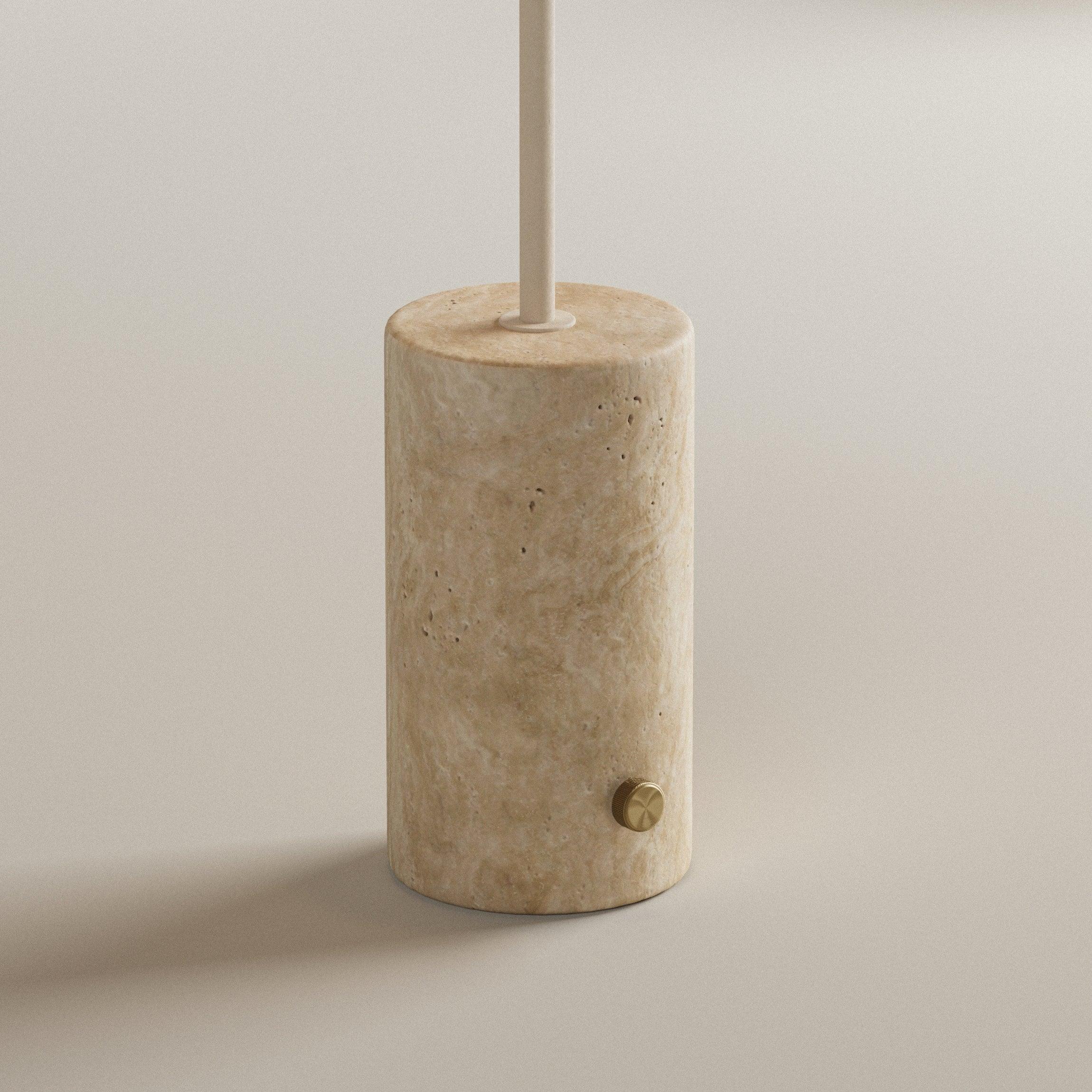 Eve Gulvlampe | Travertine & Hør - Blossholm