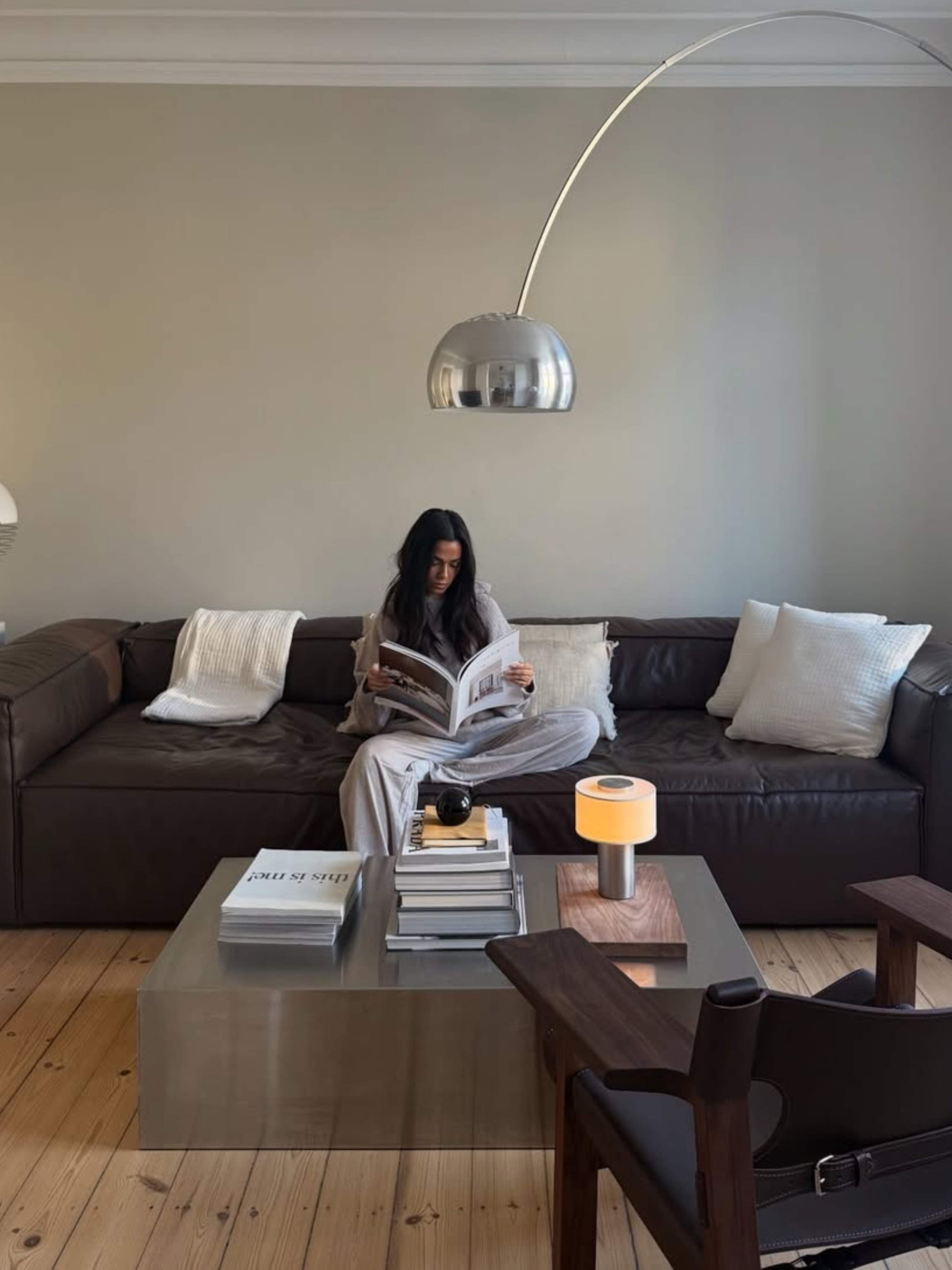 Auríe Portable Lamp | Aluminium & Hør | 25 cm