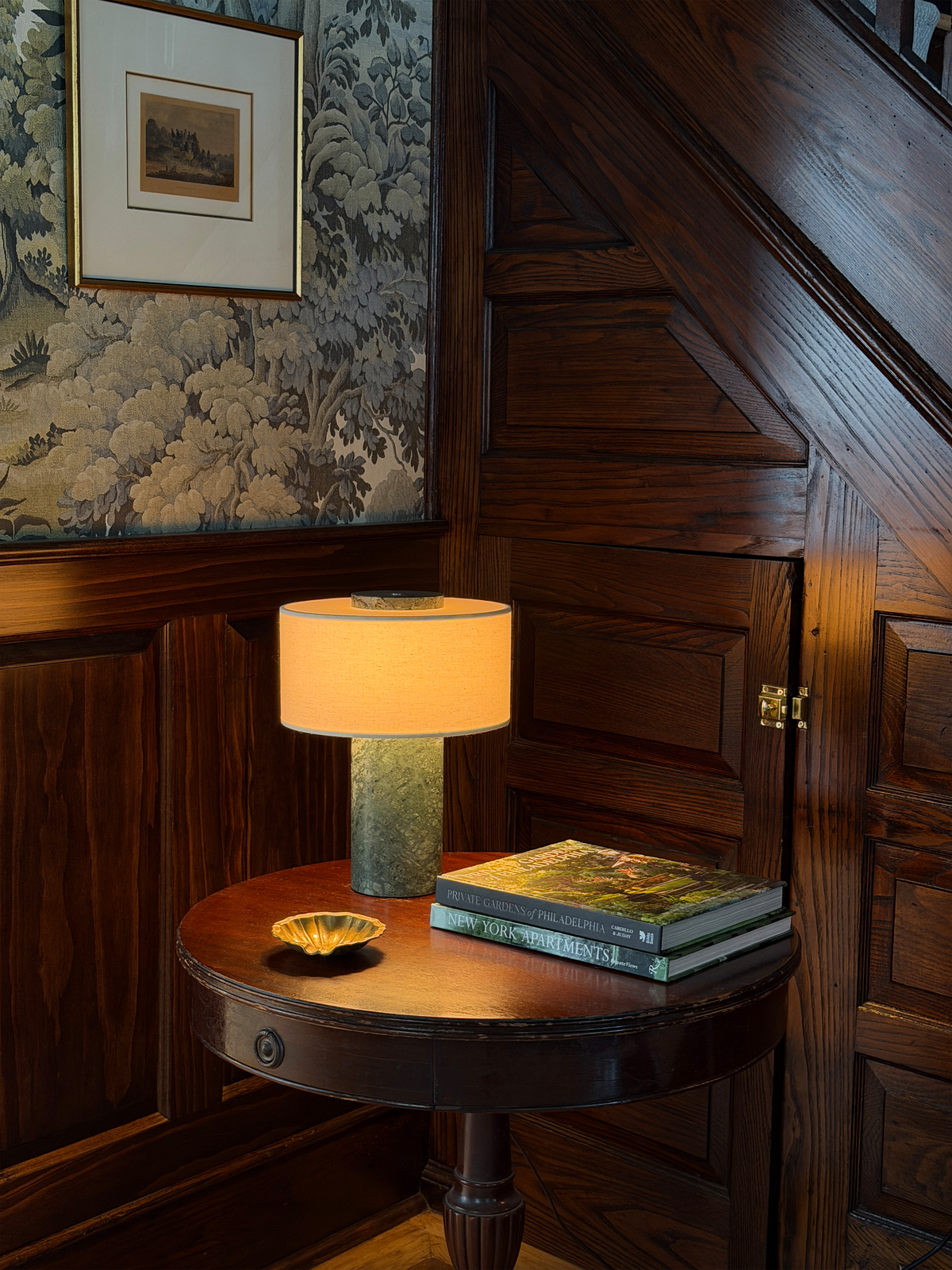 Auríe Large Lamp | Verde Guatemala & Hør | 35 cm
