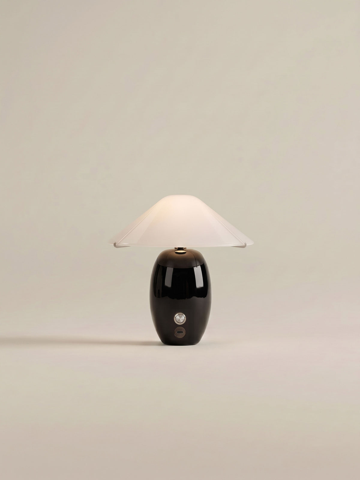 Maríel Portable Lamp | Sort Keramik