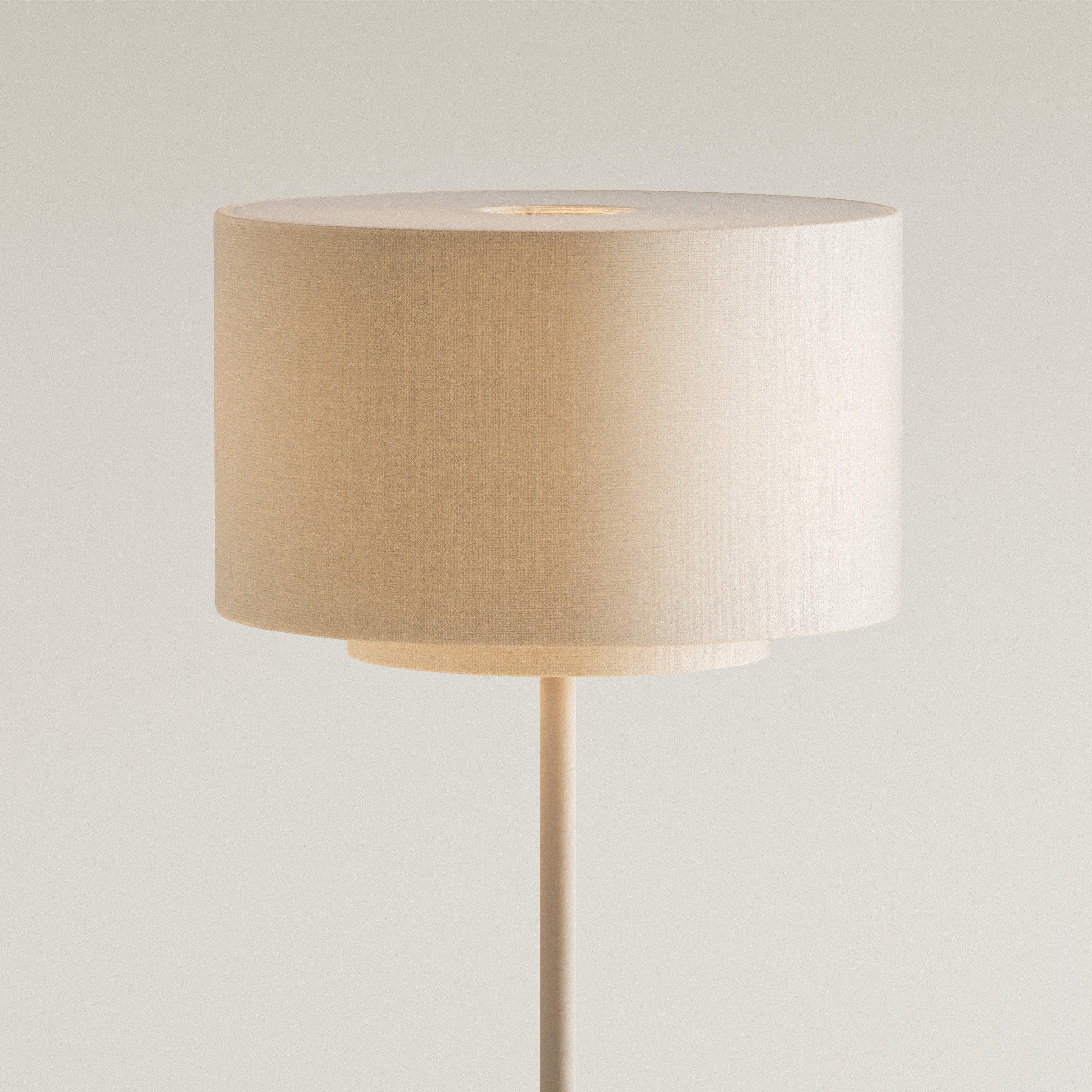 Eve Gulvlampe | Travertine & Hør - Blossholm