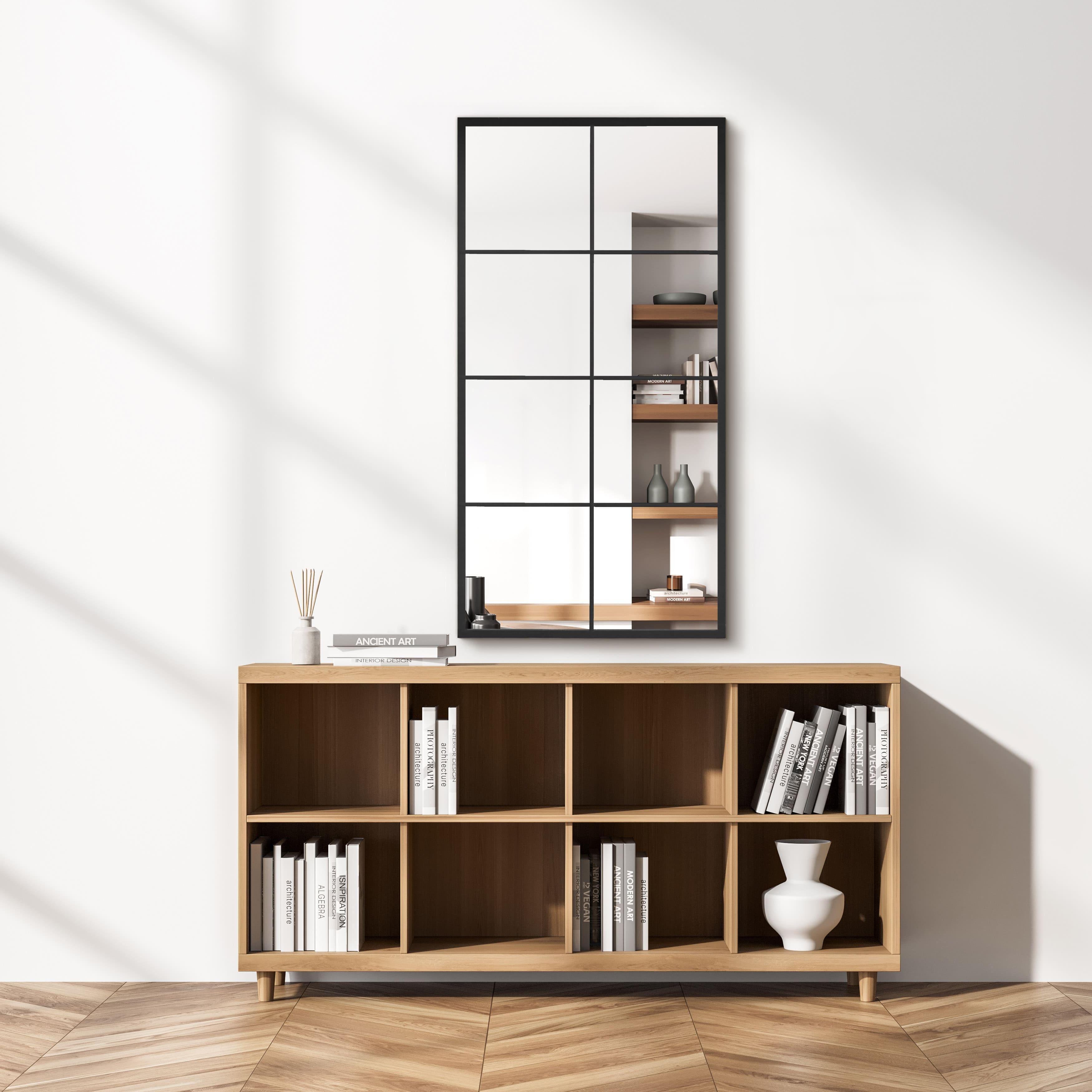 Smuk opstilling med Grid mirror no. 4 | 120 x 60 cm - Blossholm