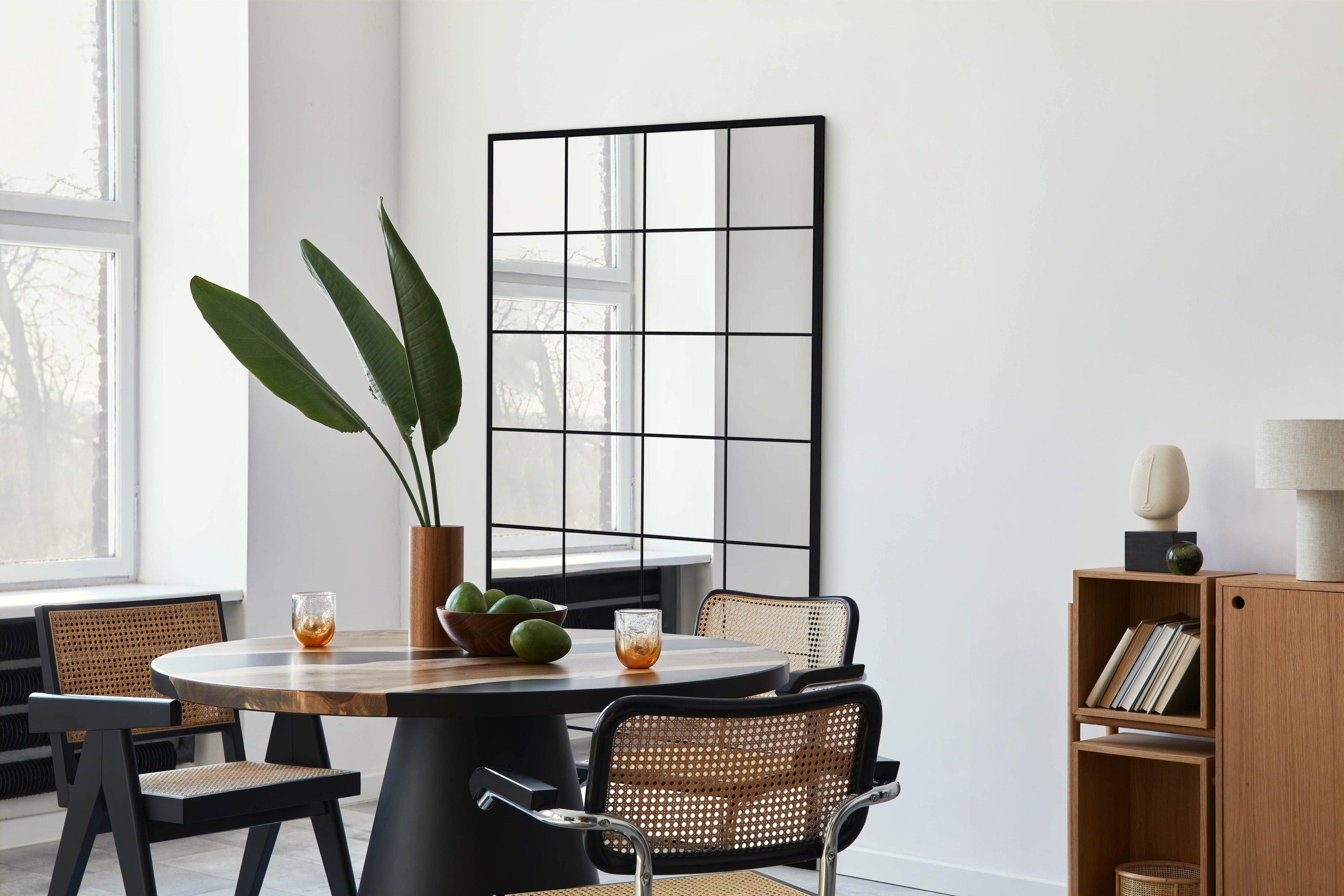 Placer Grid mirror no. 6 i dit ønskede rum | 210 x 120 cm