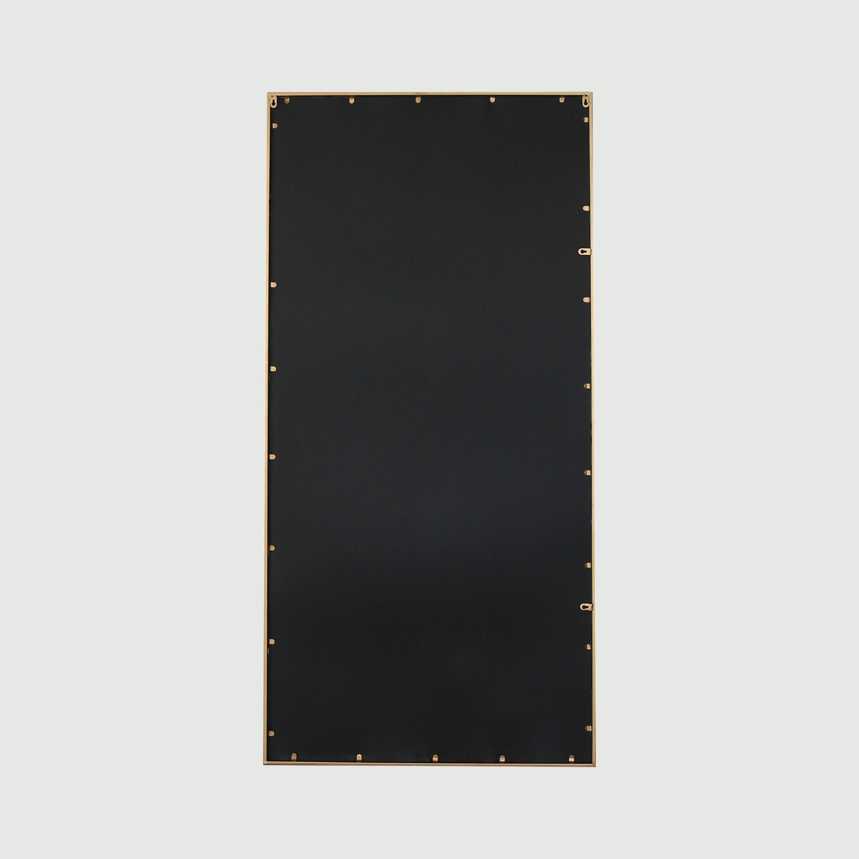 Grid mirror No.2 | Spejl med jernramme og guld finish 200x100 cm - Blossholm