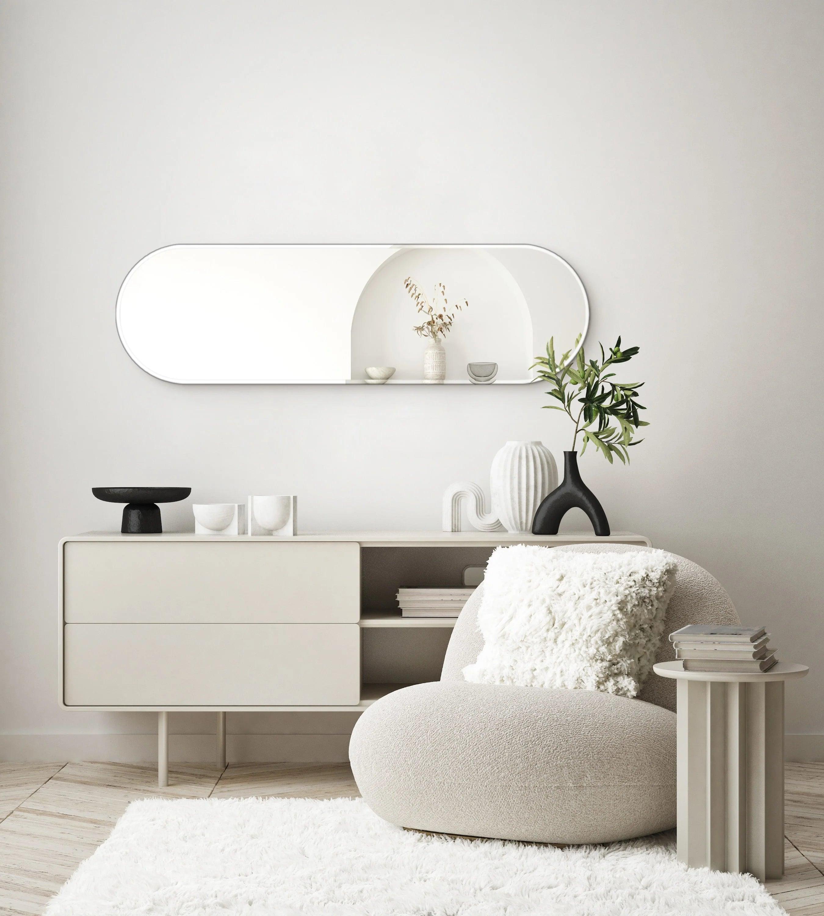Oval Mirror no. 1 | 30 x 100 cm - Blossholm