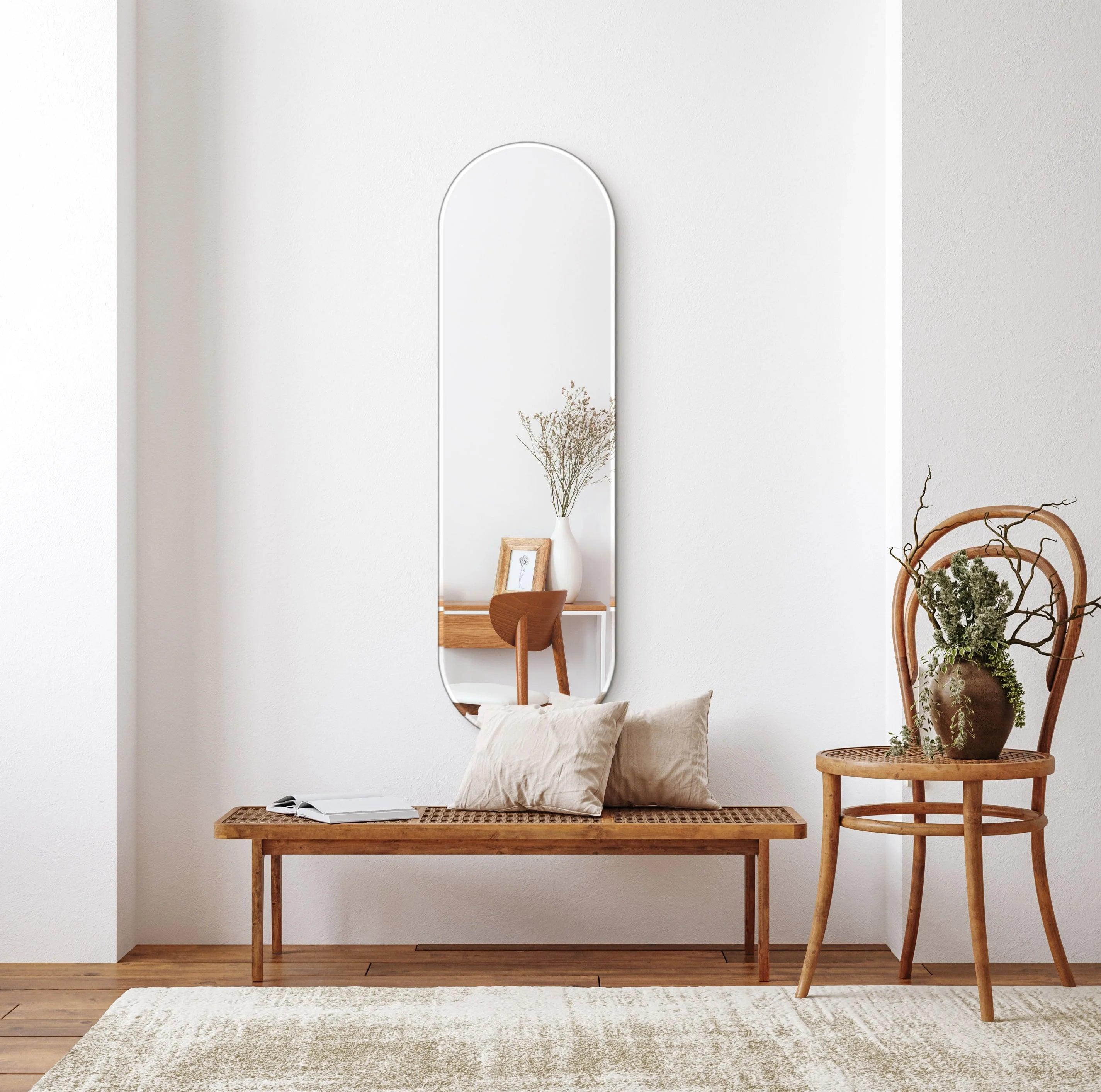 Oval Mirror no. 1 | 30 x 100 cm - Blossholm