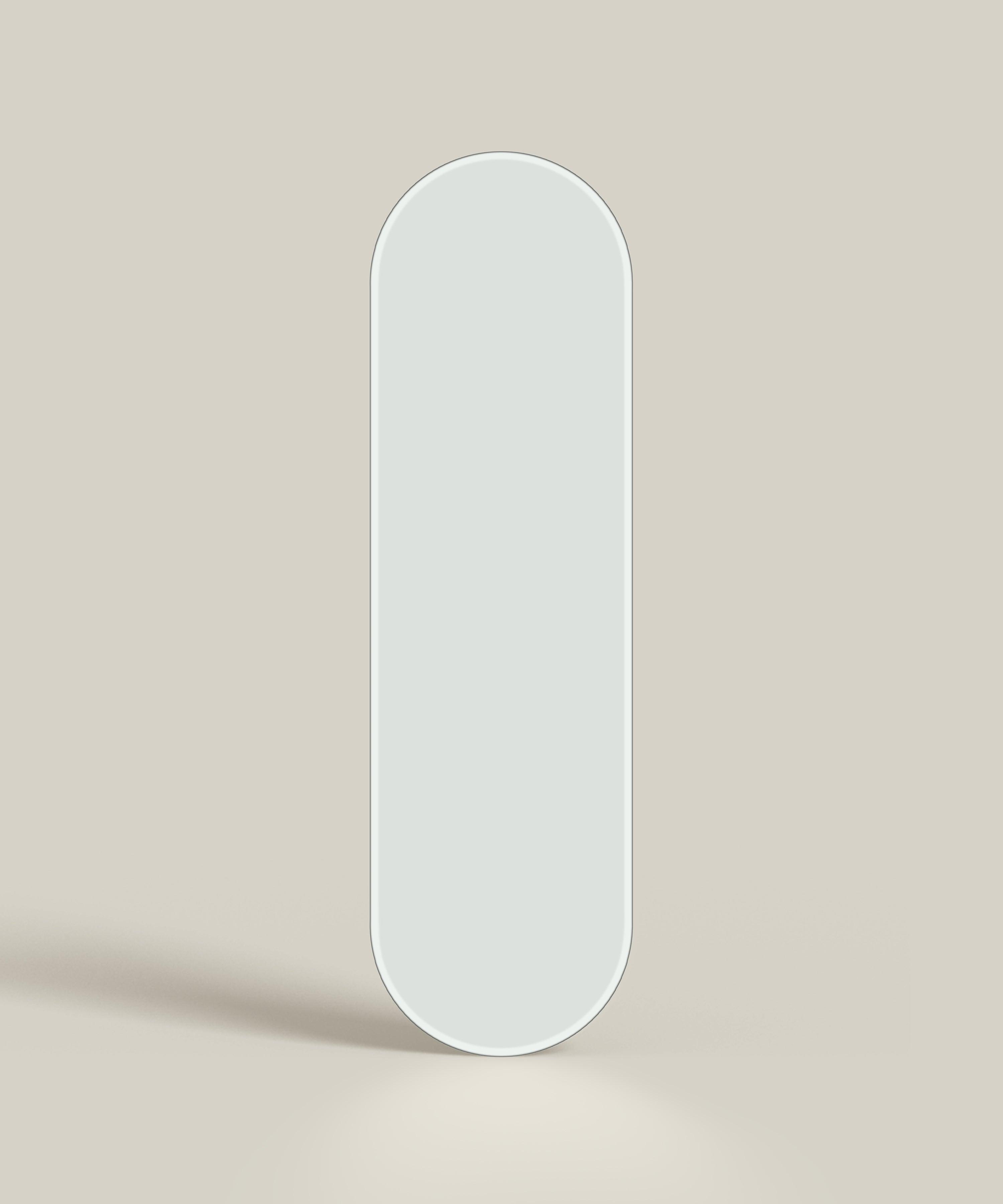 Enkel fremstilling af Oval mirror No. 3 | 150 x 50 cm