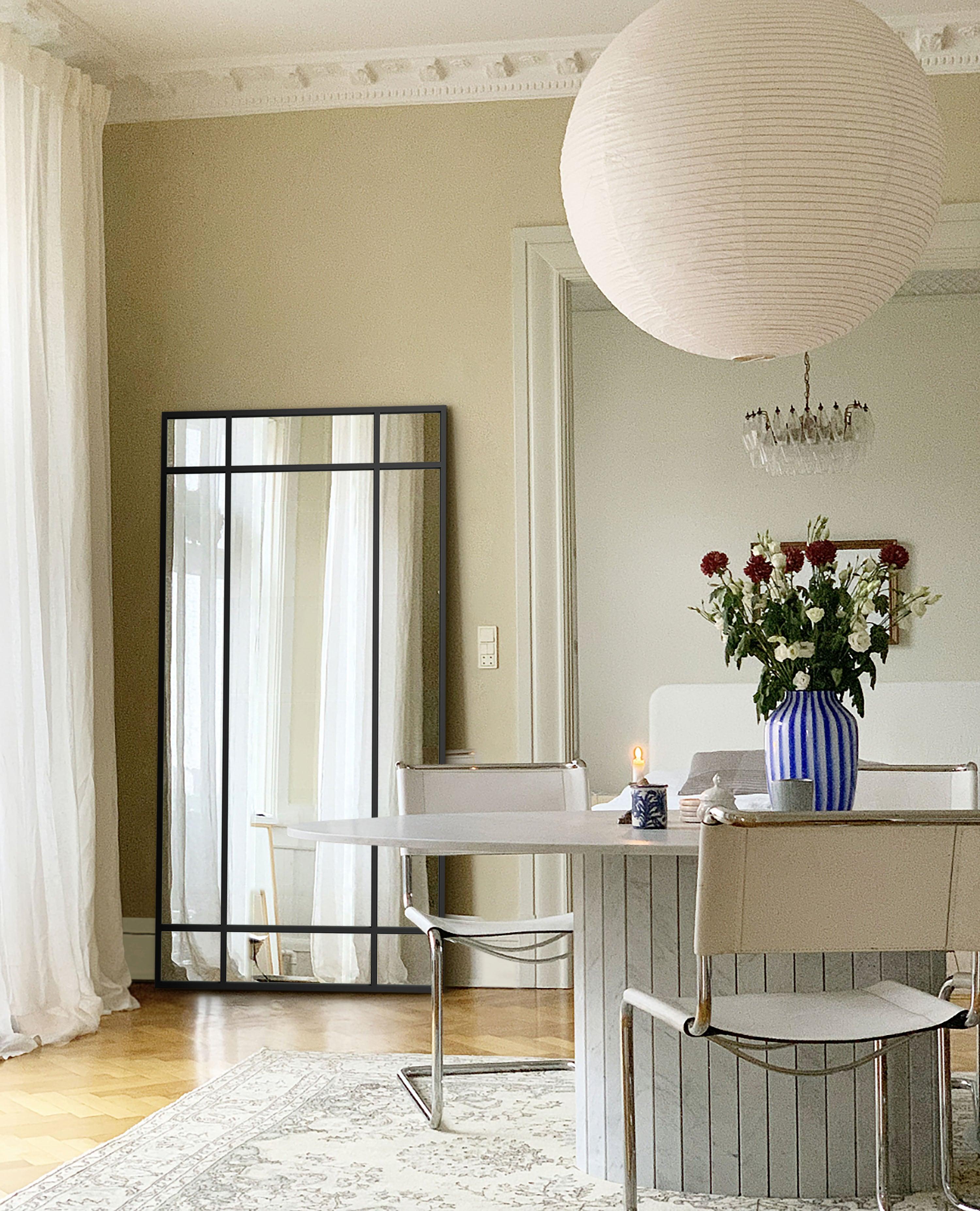 Industrial mirror No. 2 | Spejl med ramme i jern | 200x100 cm