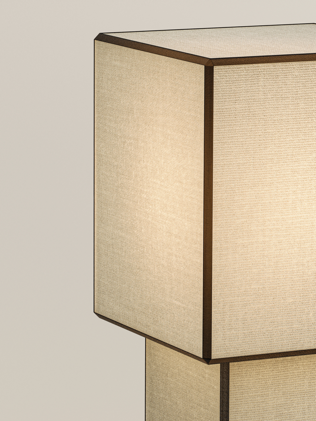 Forma Portable Lamp | Hør - Sorte Kanter