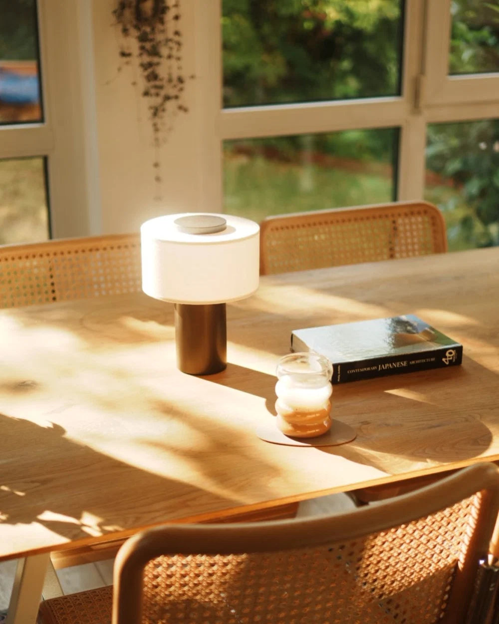 Auríe Portable Lamp | Bronze & Hør | 25 cm