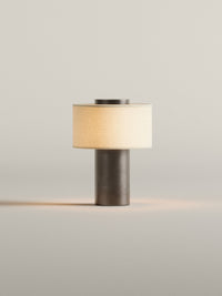 Auríe Portable Lamp | Bronze & Hør | 25 cm