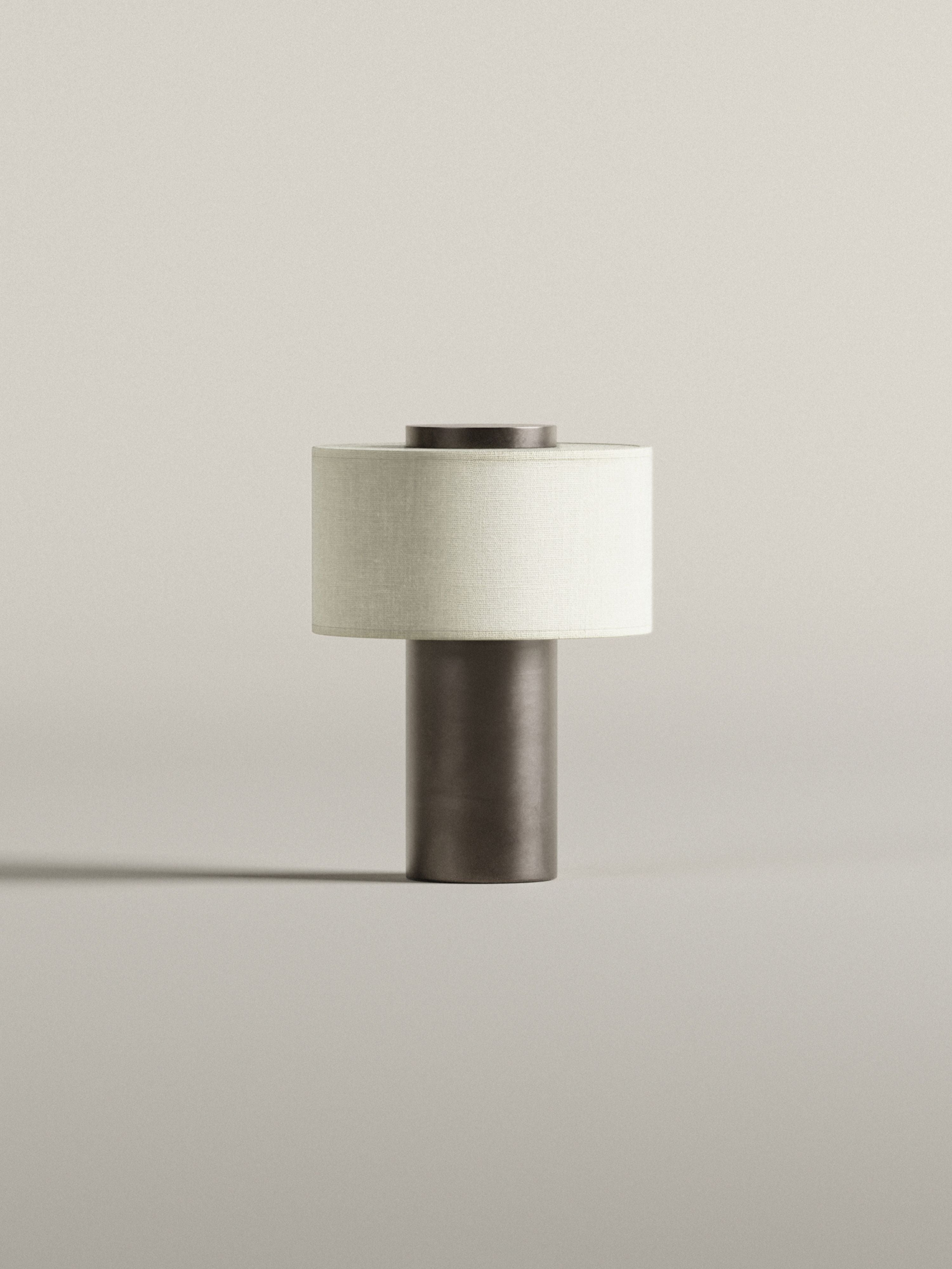 Auríe Portable Lamp | Bronze & Hør | 25 cm