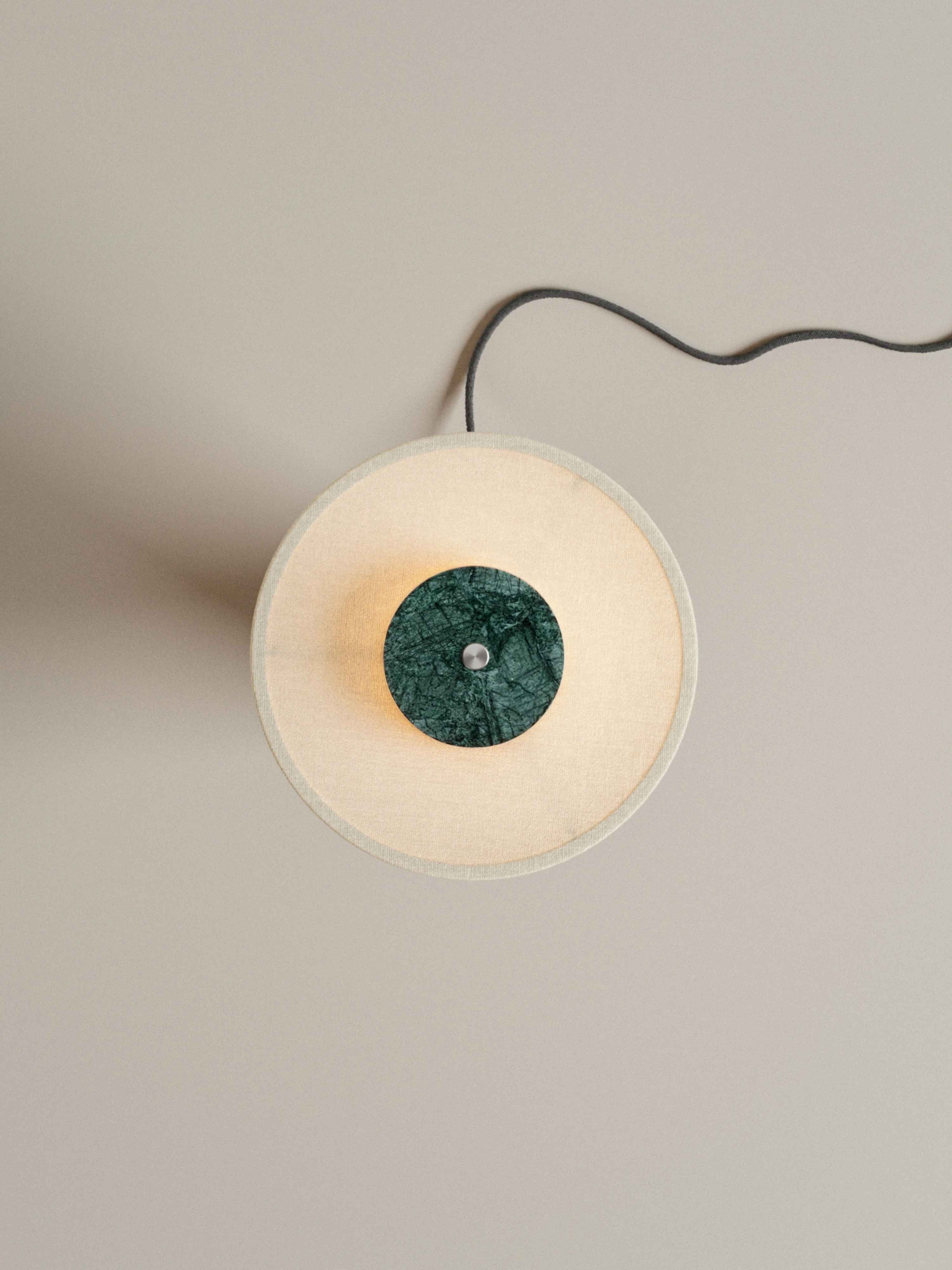 Auríe Large Lamp | Verde Guatemala & Hør | 35 cm