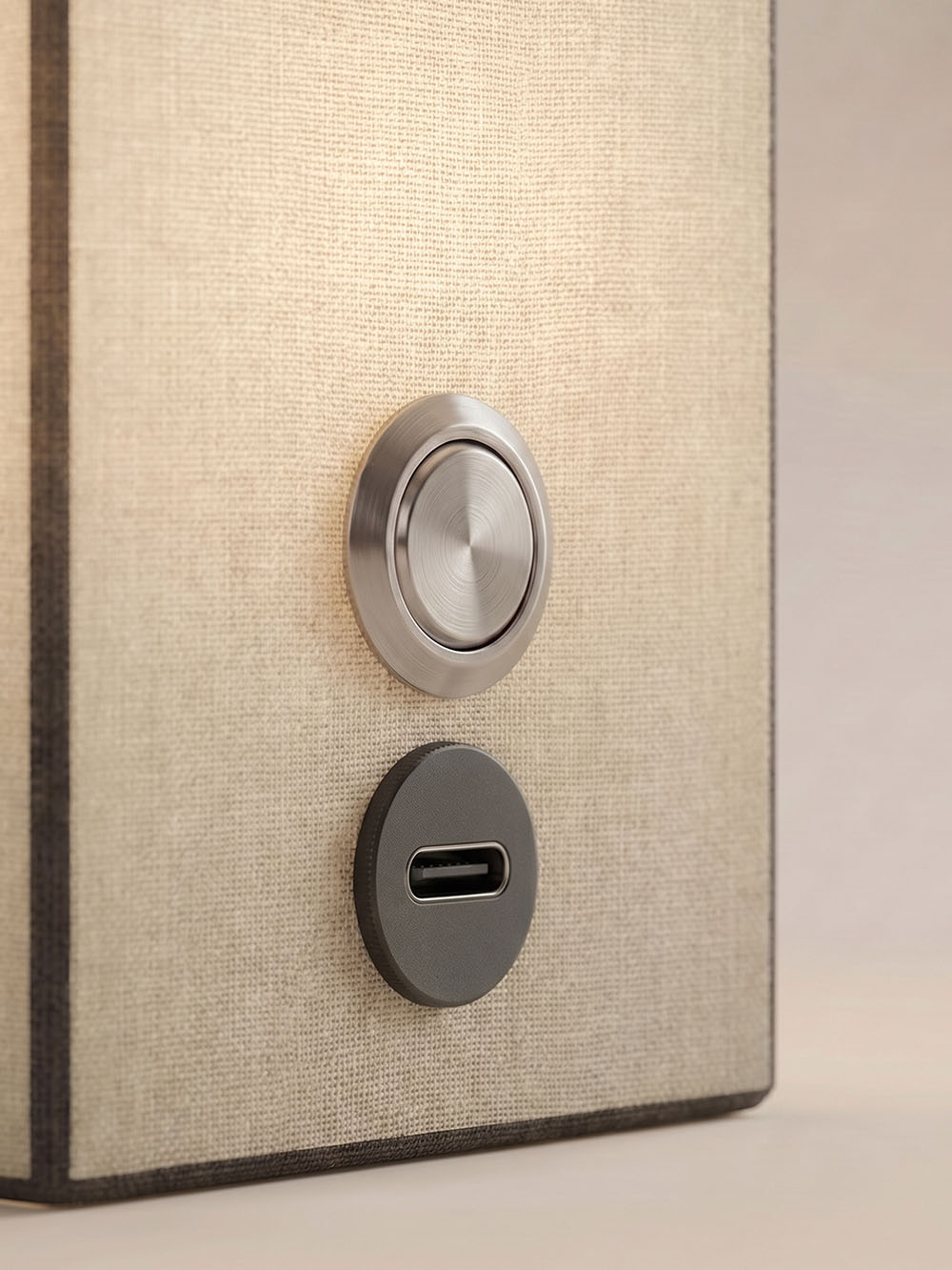 Forma Portable Lamp | Hør - Sorte Kanter
