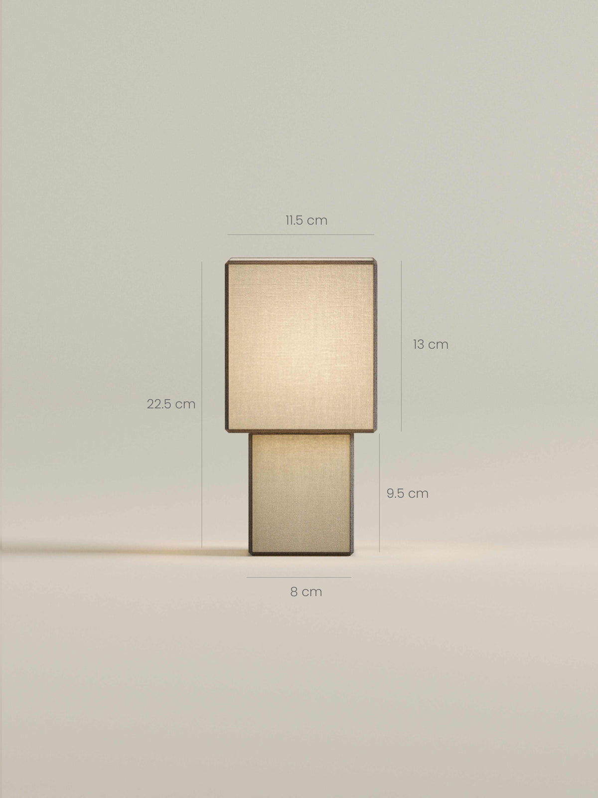 Forma Portable Lamp | Hør - Sorte Kanter