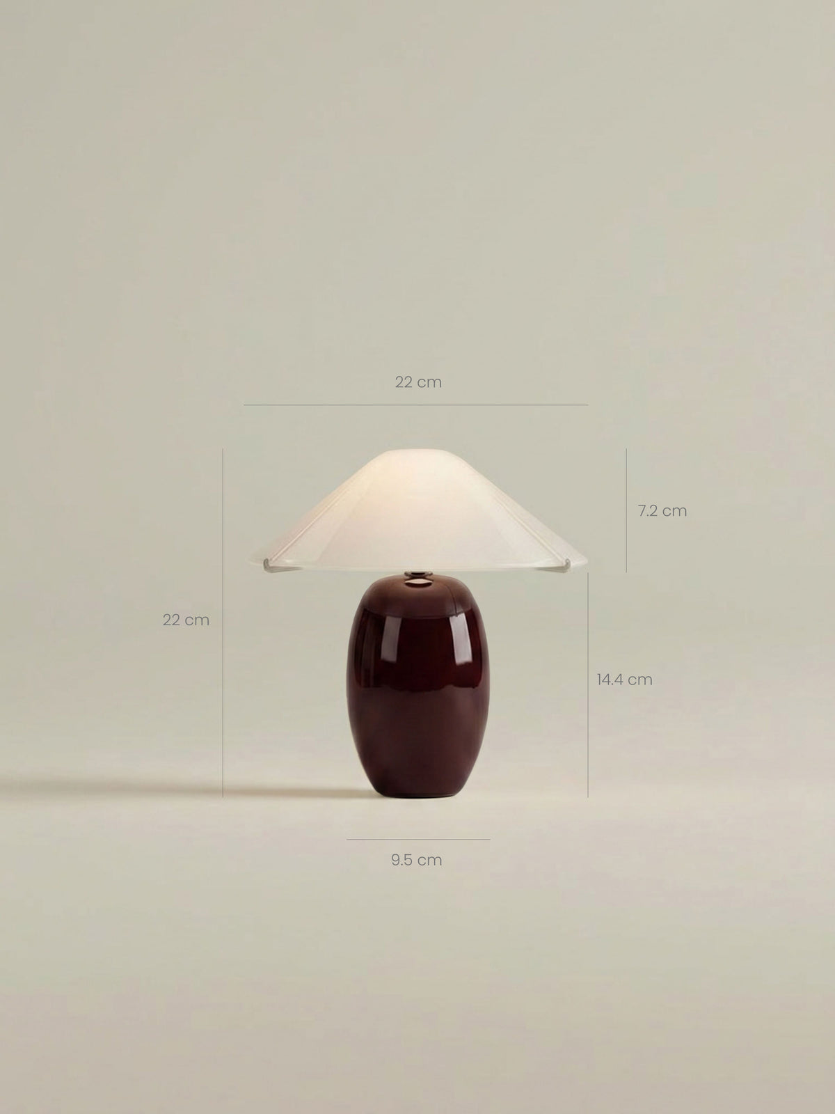 Maríel Portable Lamp | Rød Keramik