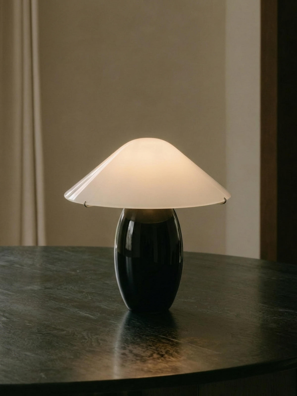 Maríel Portable Lamp | Sort Keramik