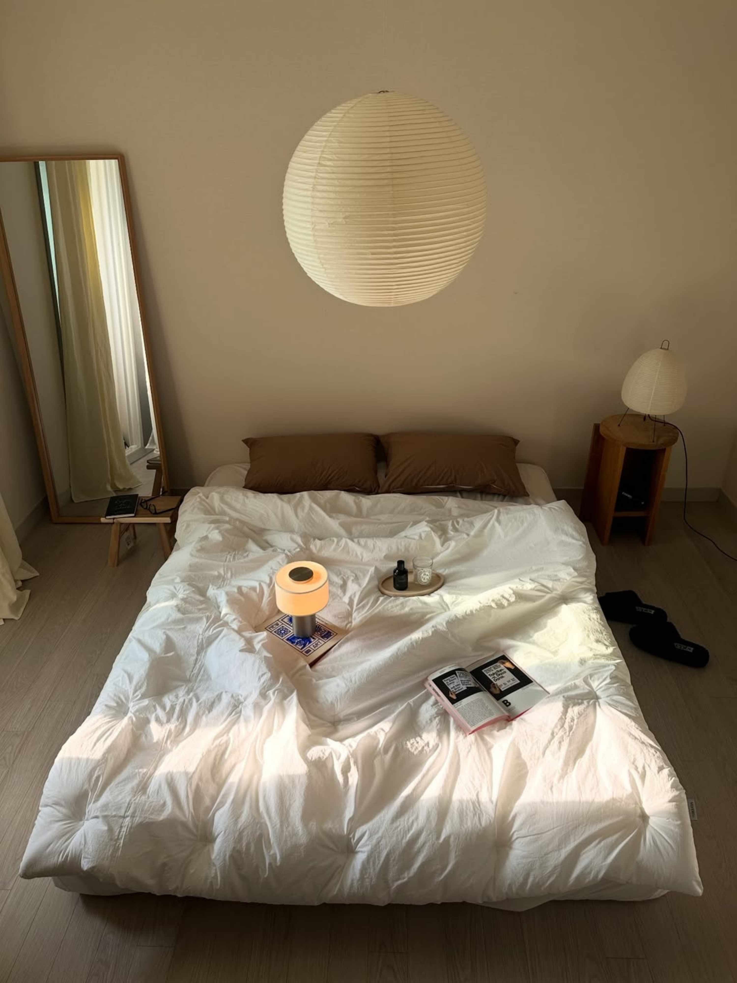 Auríe Portable Lamp | Aluminium & Hør | 25 cm