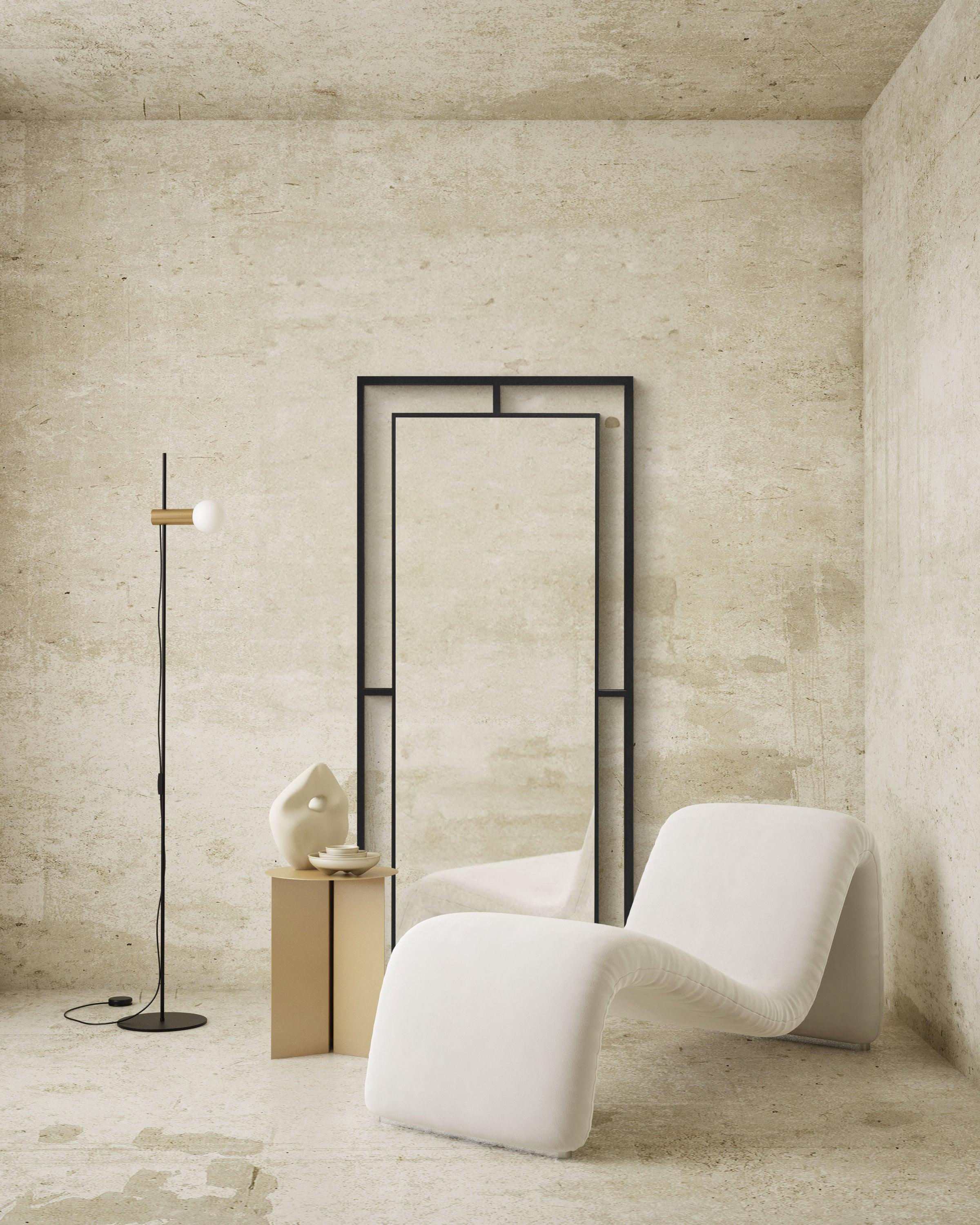 Framed Mirror No. 1 | Stort spejl med Jernramme | 180 x 80 cm. - Blossholm