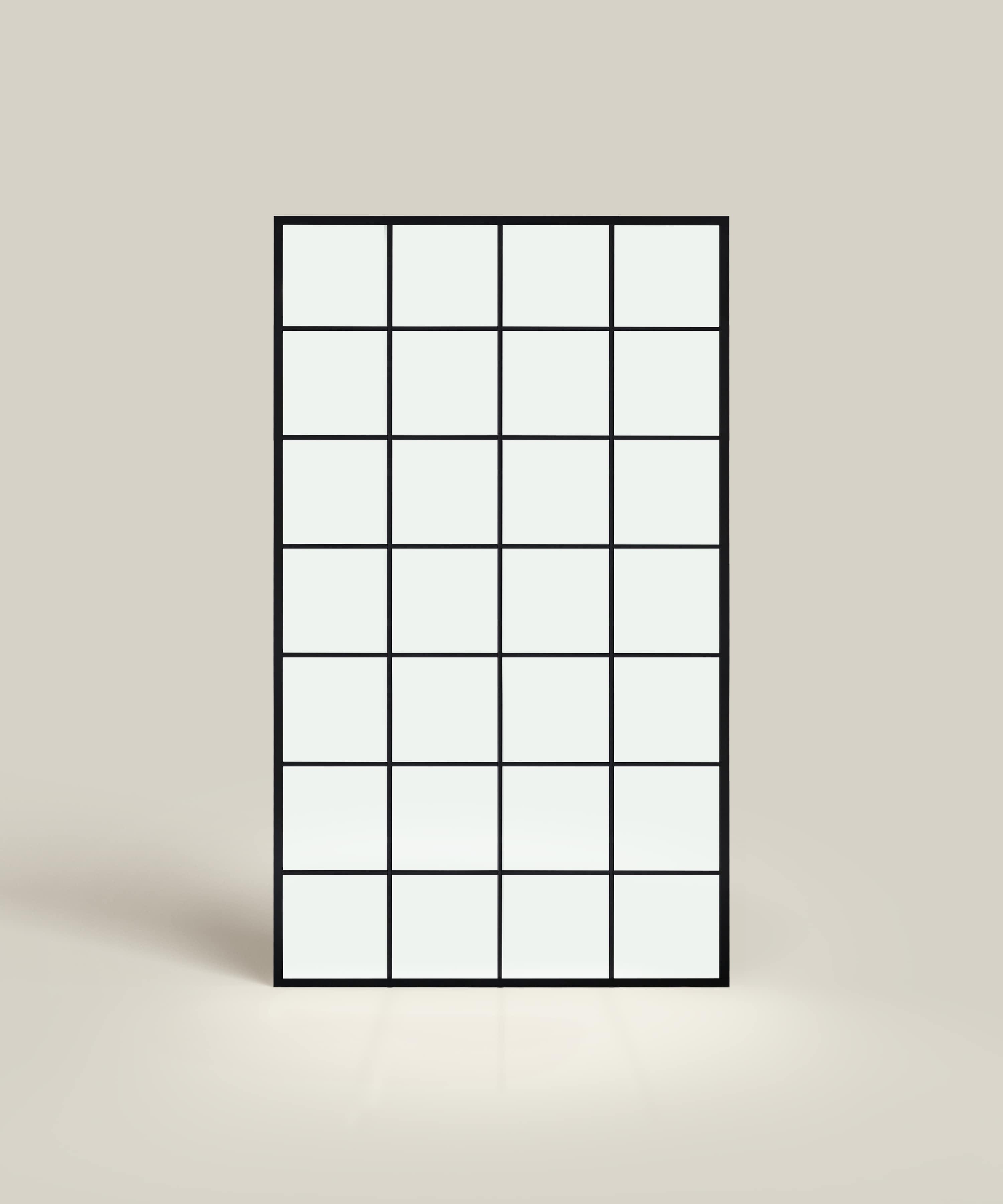 Grid mirror XL set forfra  |  210 x 120 cm