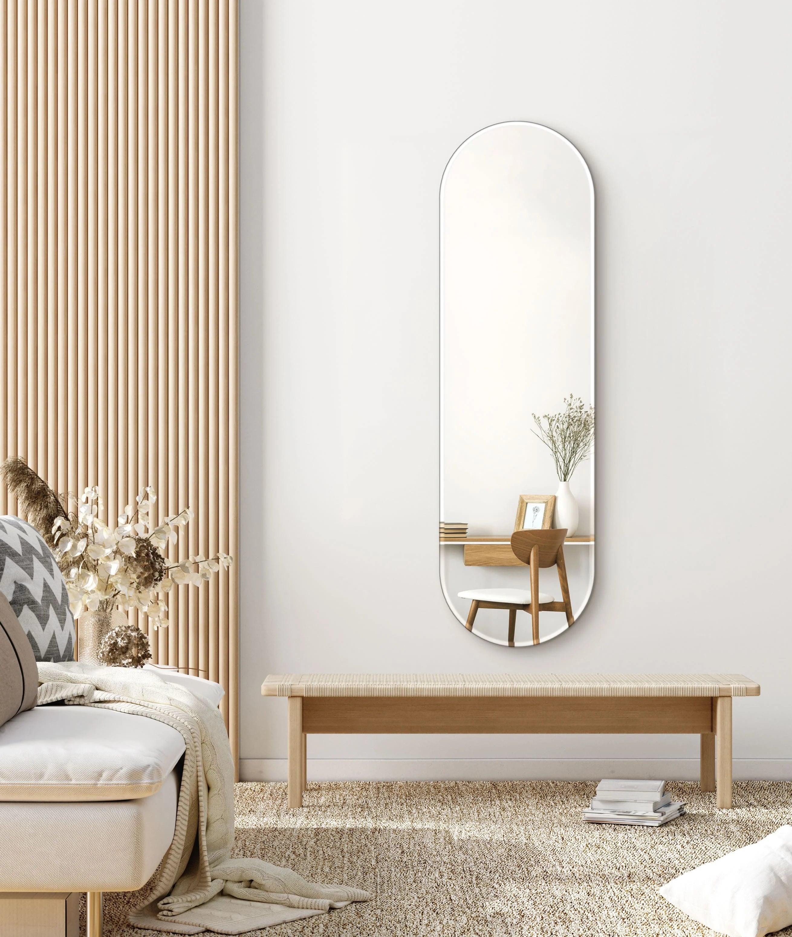 Oval mirror no. 2 | 40 x 130 cm. - Blossholm