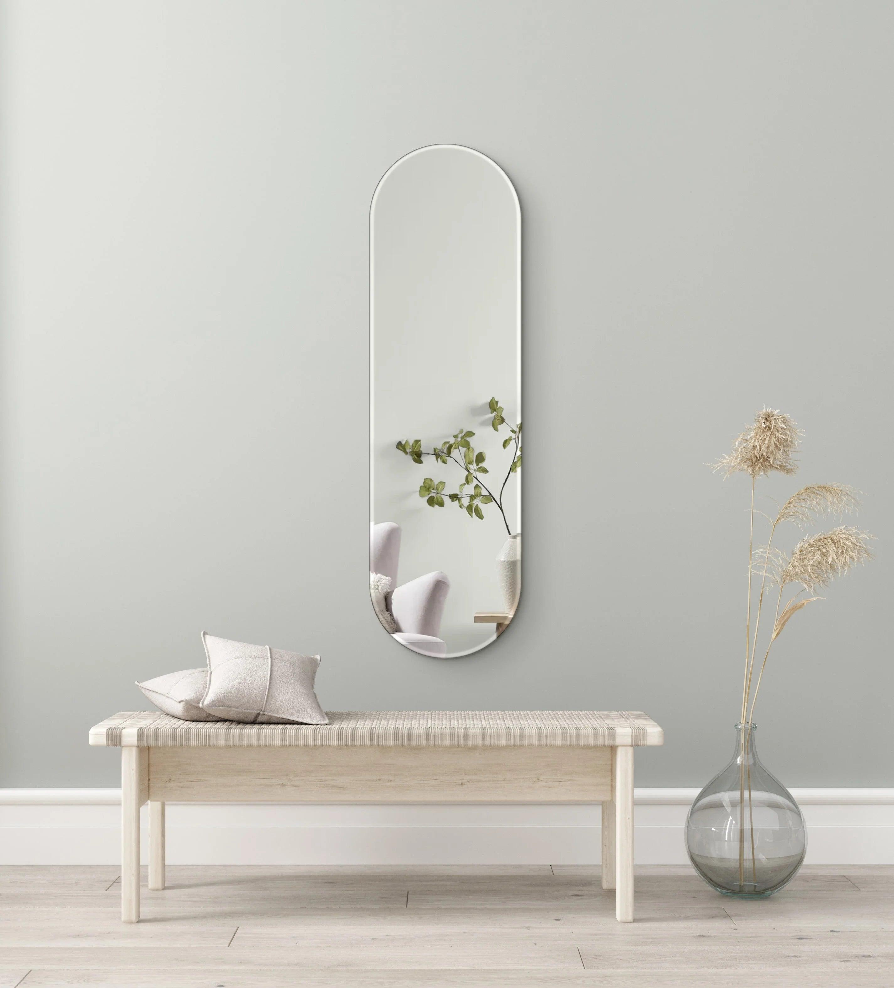 Oval Mirror no. 1 | 30 x 100 cm - Blossholm