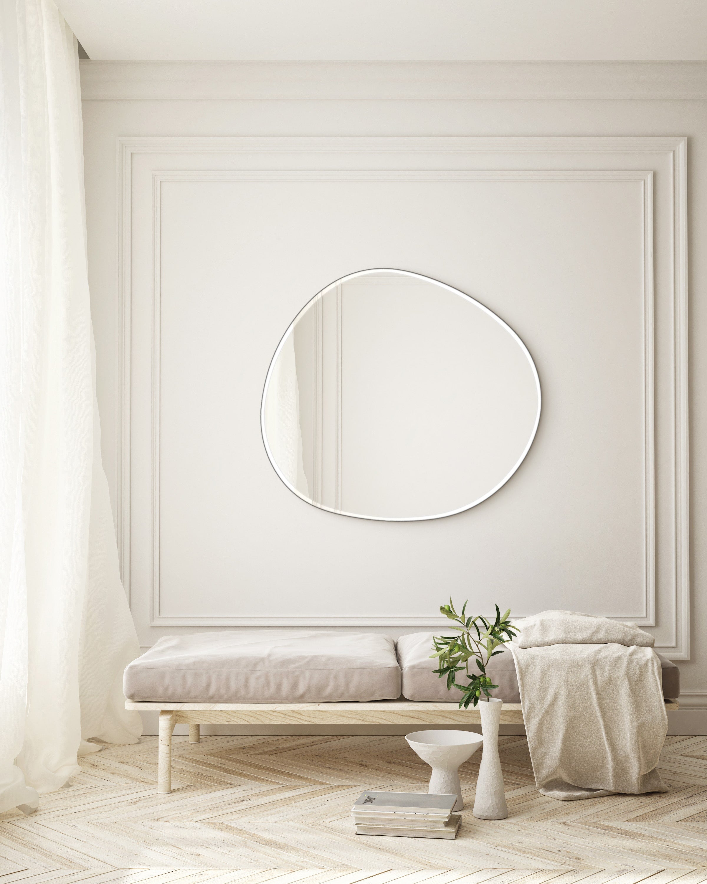 Plump mirror Large | 90 x 100 cm - Blossholm